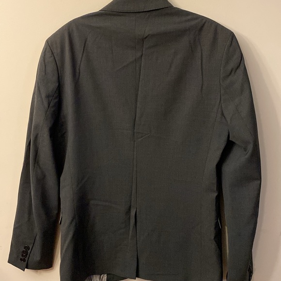 H&M men’s wool gray two button front jacket / blazer full lined  6 pockets 38R - Picture 14 of 15